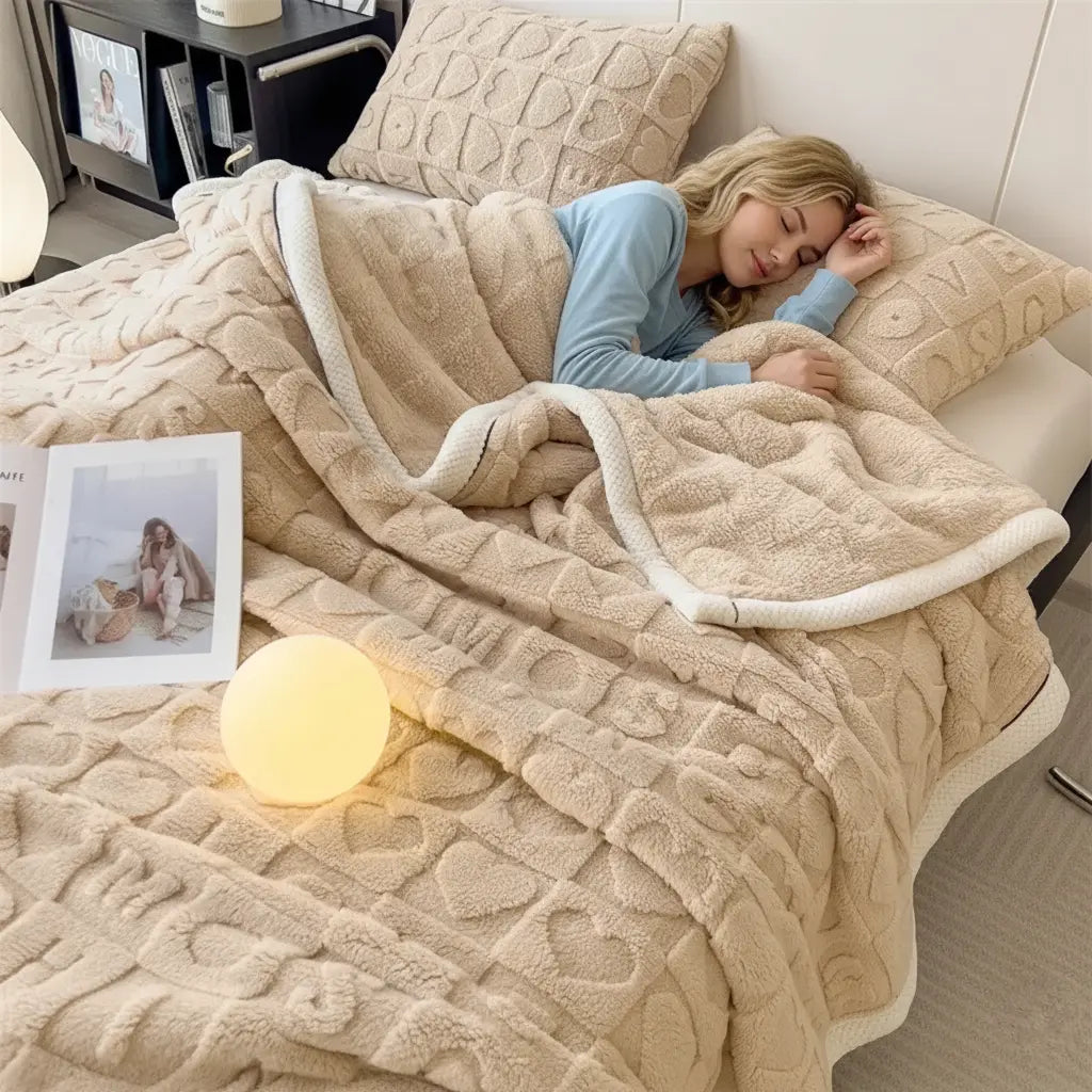 Goodinary® Love Taffu Solid-Color Multifunctional Blanket Goodinary