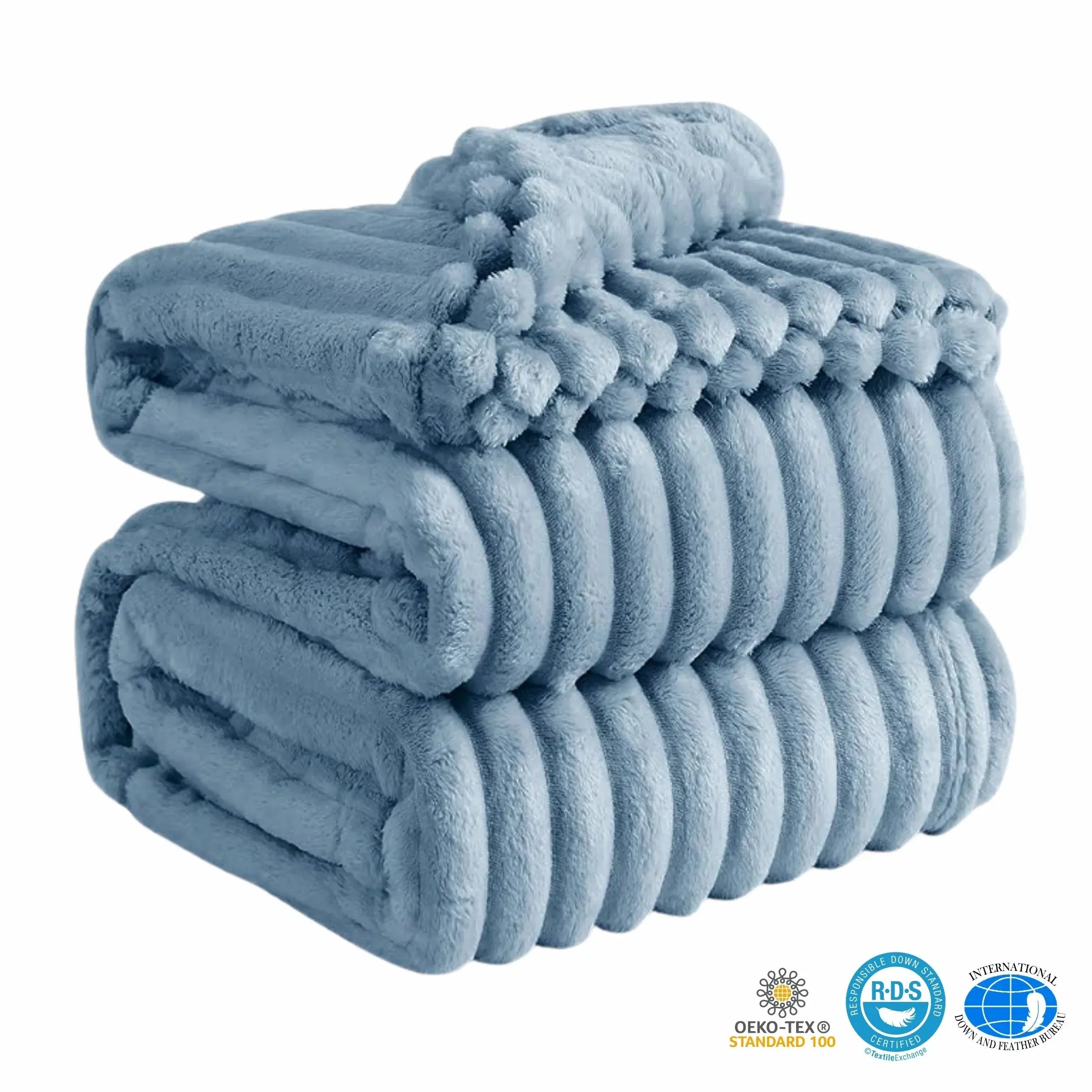 Goodinary® Soft Faux Rabbit Fur Throw Blanket Goodinary