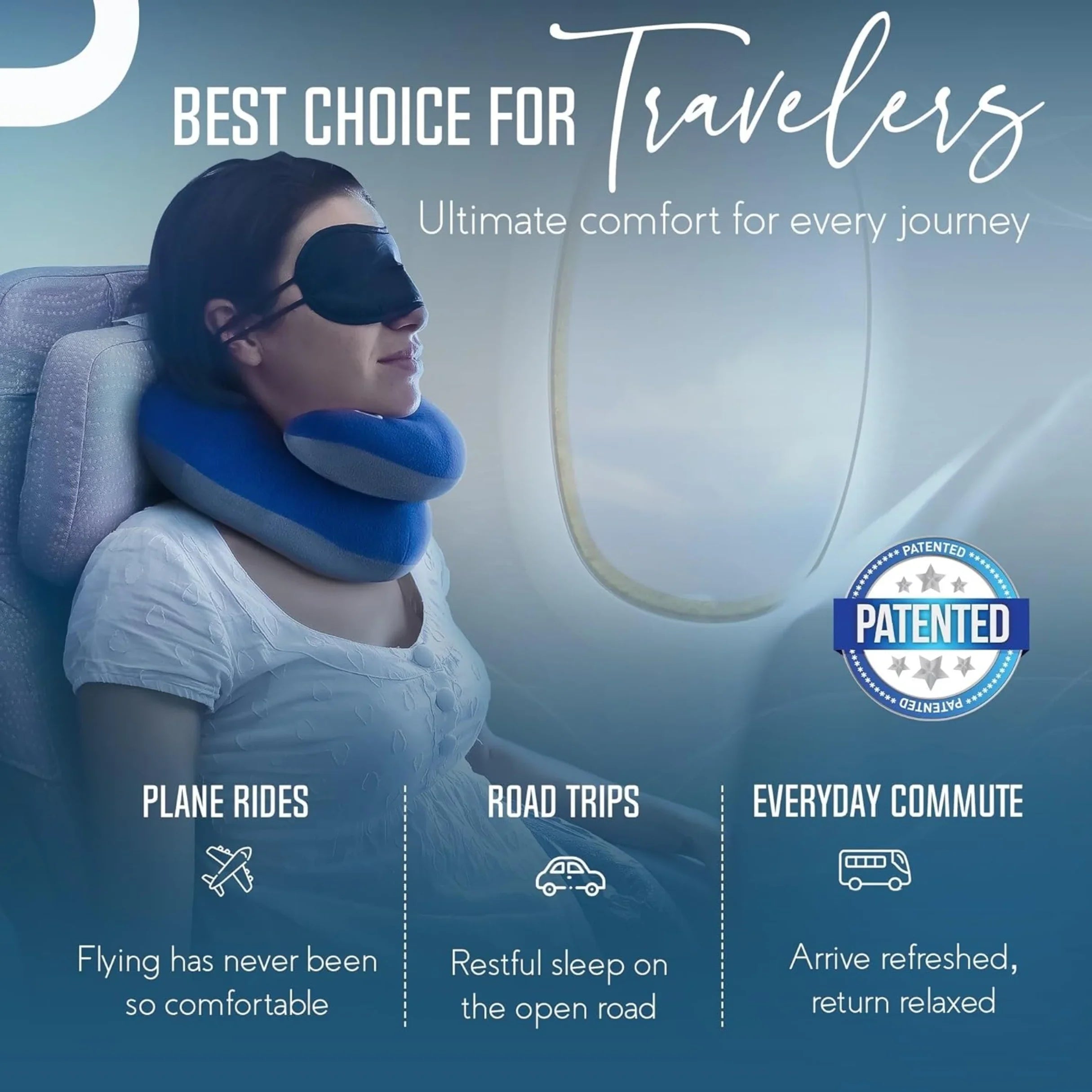 Slumblr® Double-Support Travel Neck Pillow