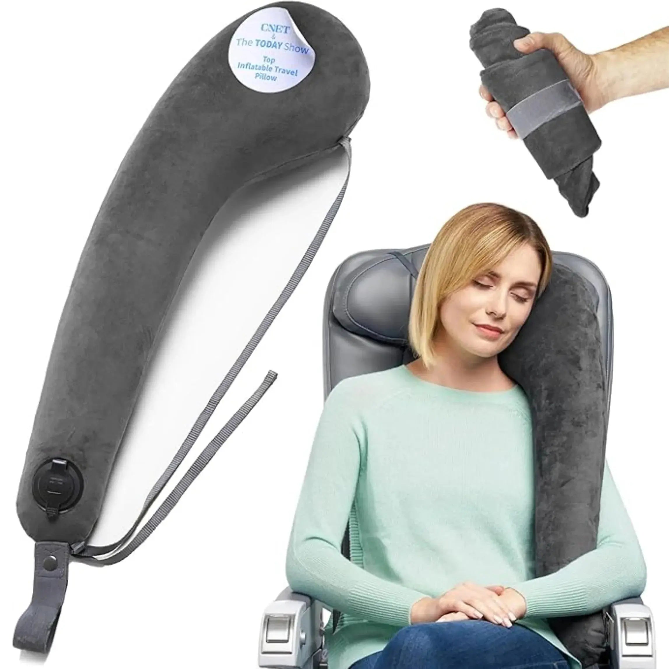 Goodinary® Foldable Travel Comfort Support Pillow Goodinary
