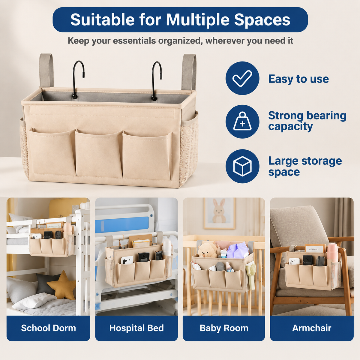 Goodinary® Bedside Caddy Organizer