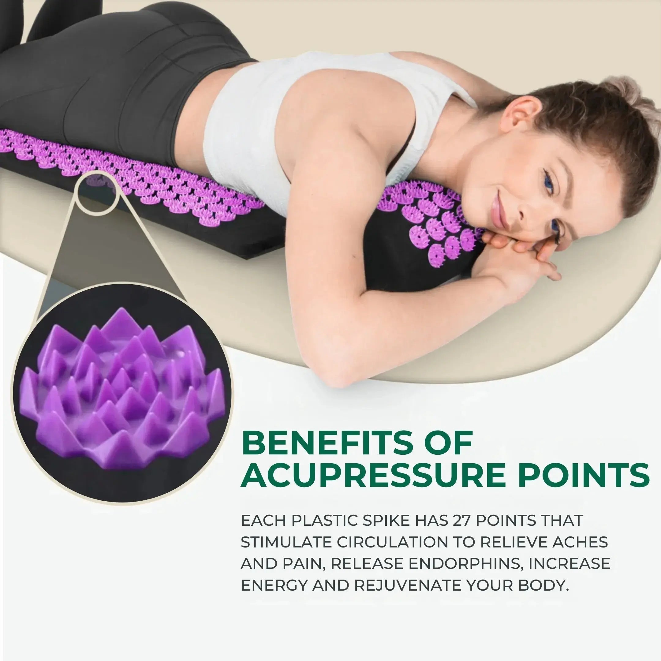 Slumblr® Acupressure Relaxation Mat and Pillow Set Slumblr
