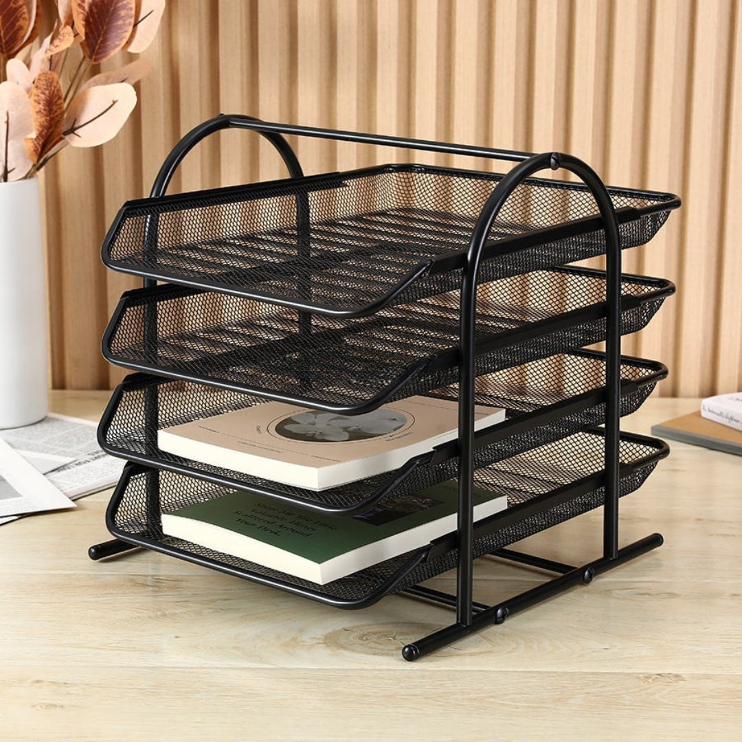 Office Object™ Desk Paper Organizer with Sliding Trays