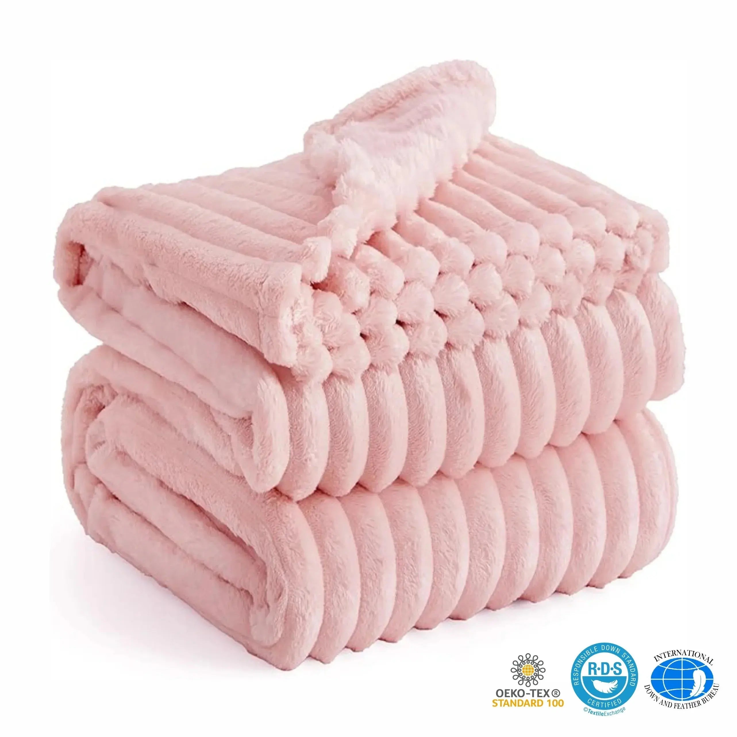 Goodinary® Soft Faux Rabbit Fur Throw Blanket Goodinary