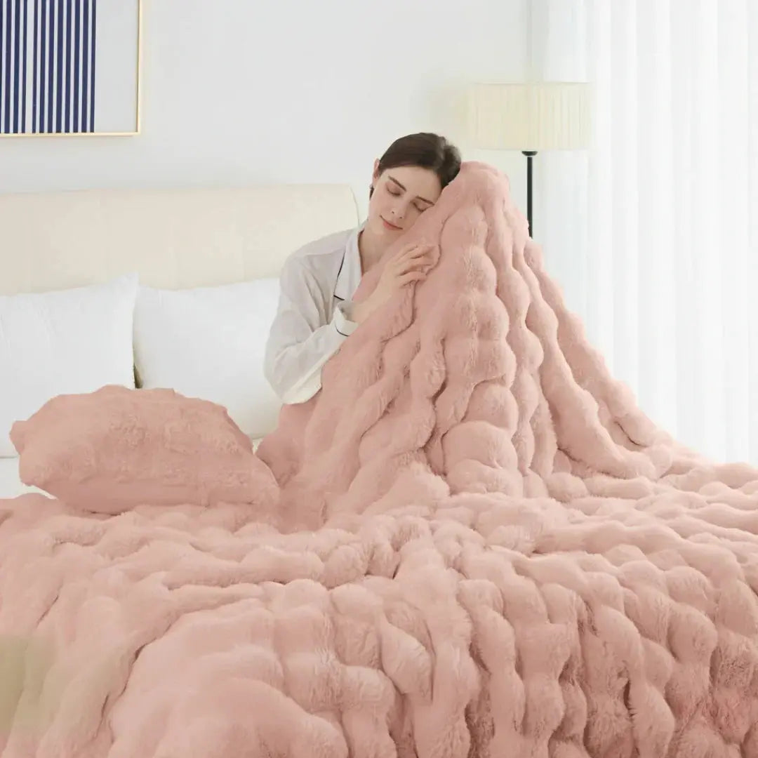 Goodinary® Tie Dye Faux Fur Blanket Goodinary
