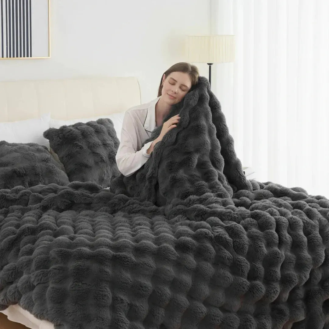 Goodinary® Tie Dye Faux Fur Blanket Goodinary