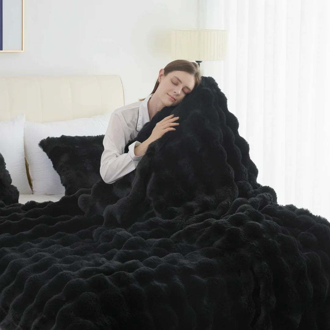 Goodinary® Tie Dye Faux Fur Blanket