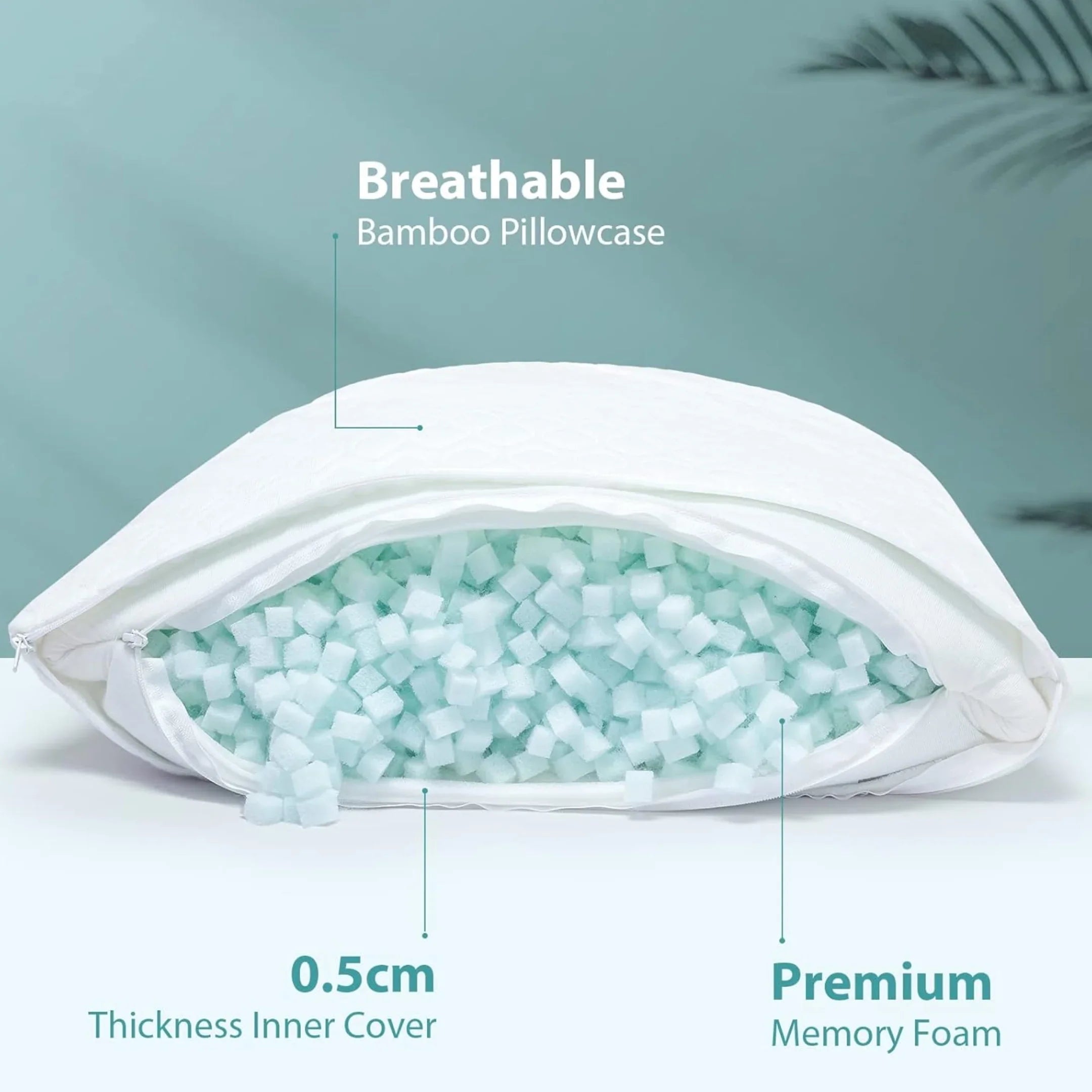 Slumblr® Memory Foam Zero-Pressure Side Sleep Pillow