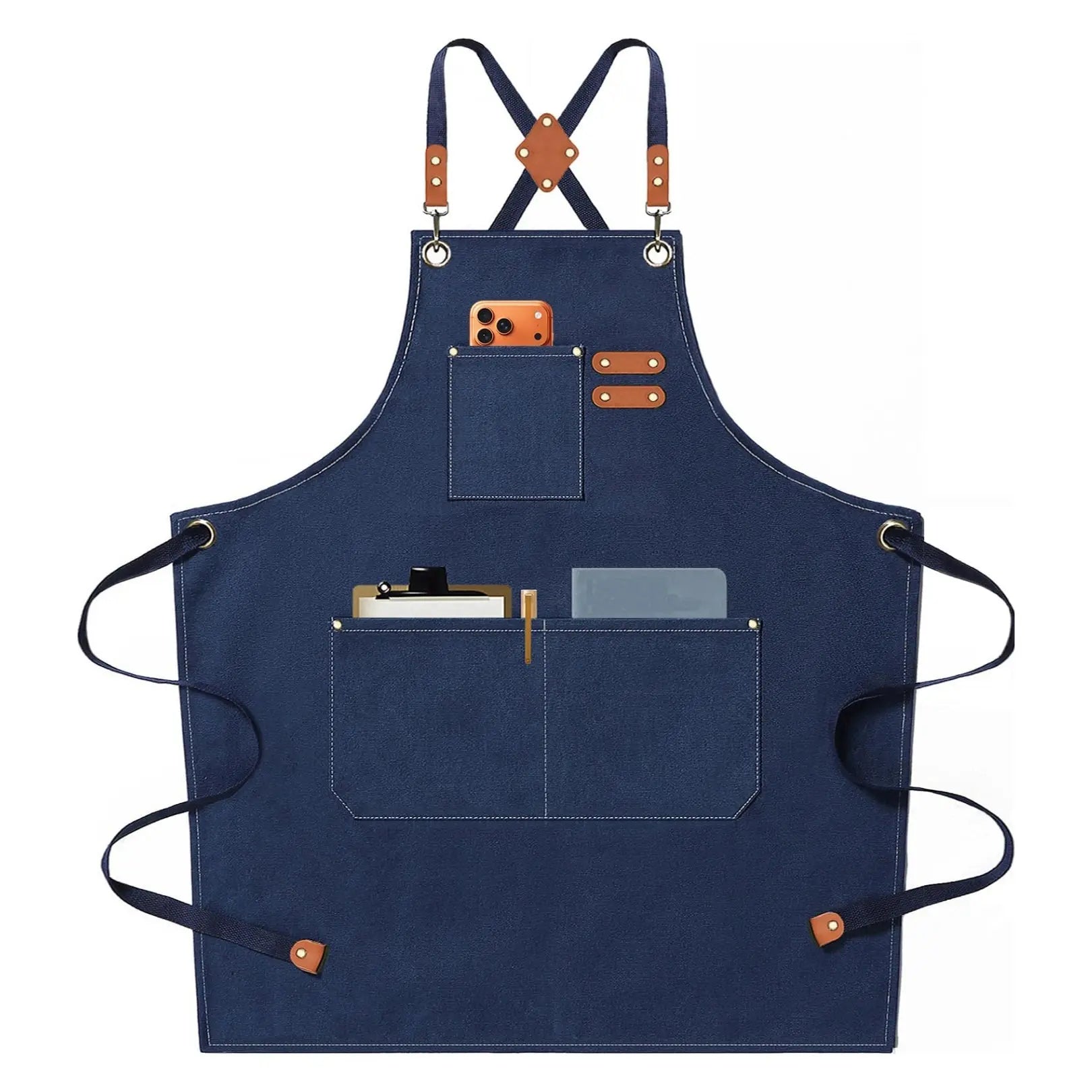 Goodinary® Chef Aprons for Men Women with Oversized Pockets Goodinary