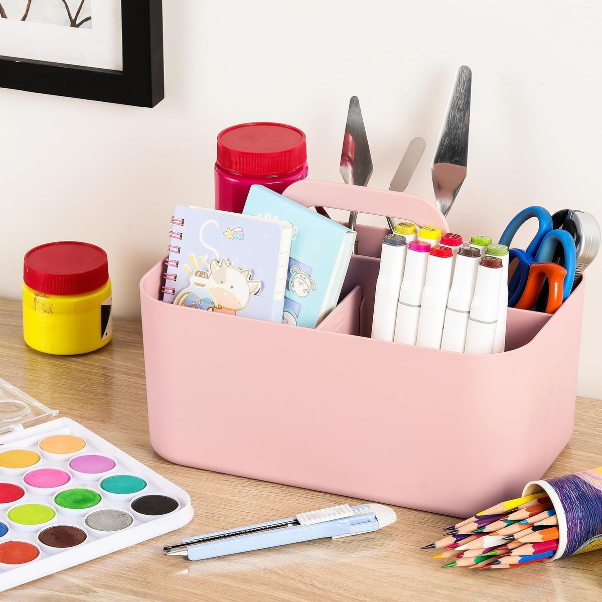 Office Object™ Multipurpose Plastic Caddy with Handle