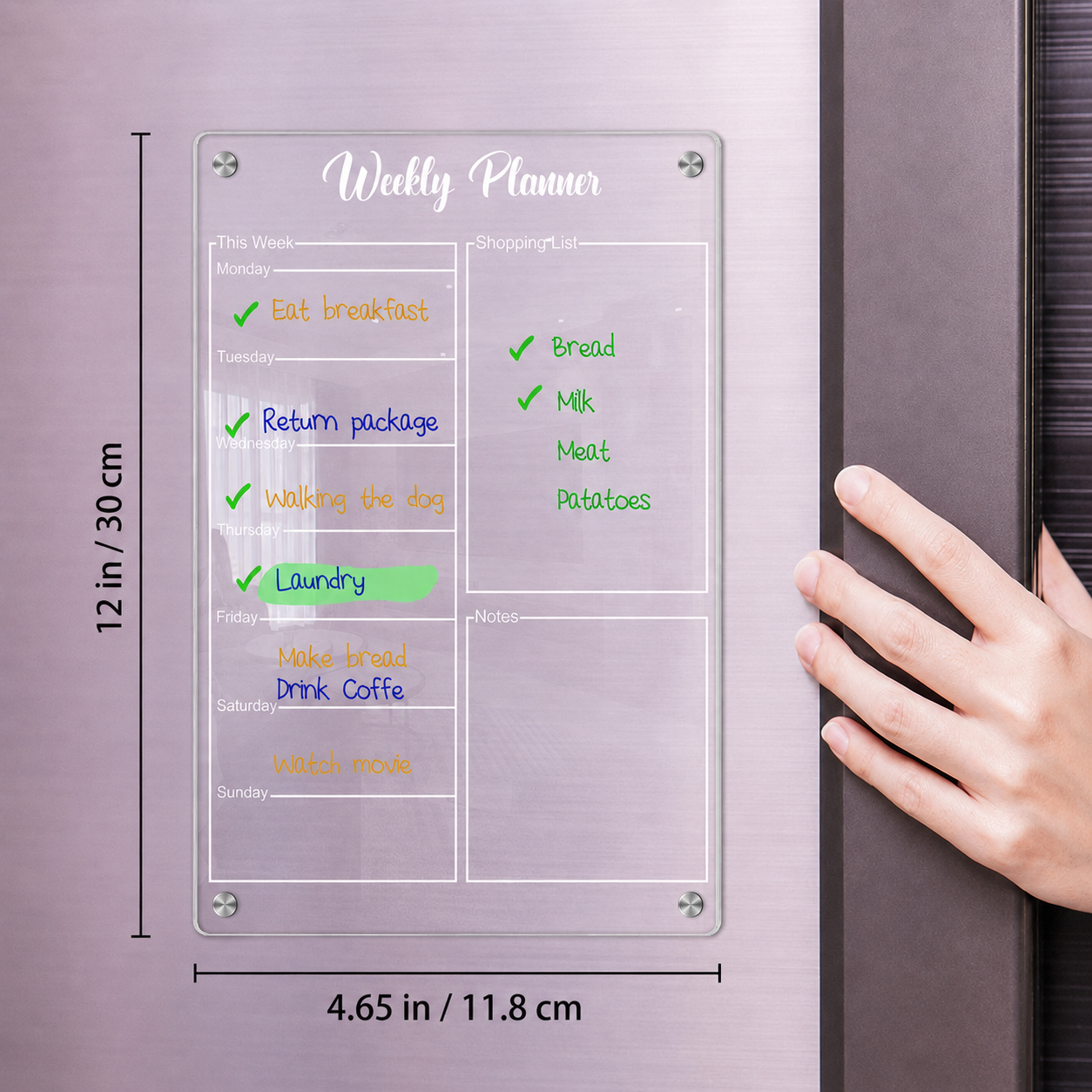 Goodinary® Magnetic Weekly Planner