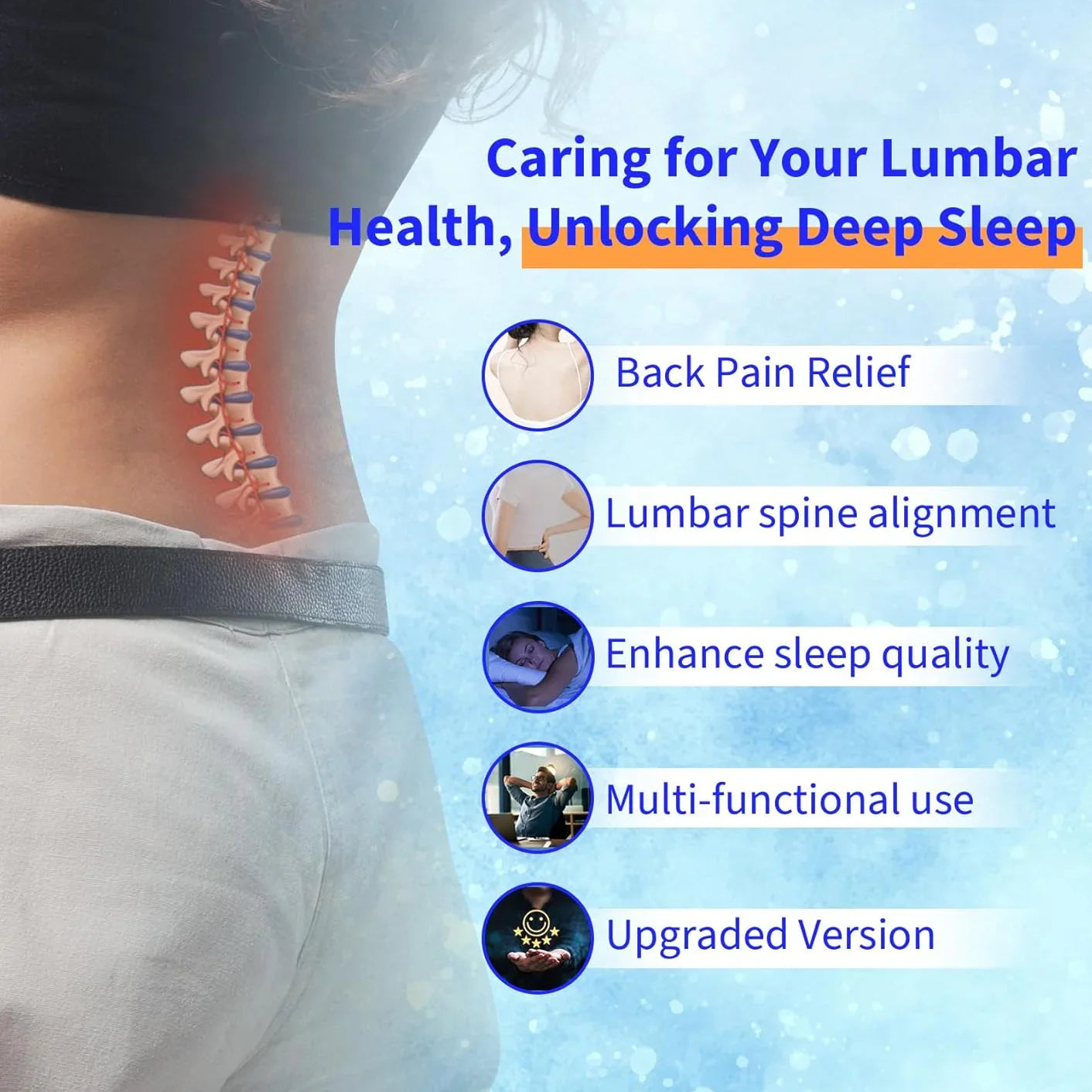 Slumblr® Ergonomic Lumbar Support Pillow