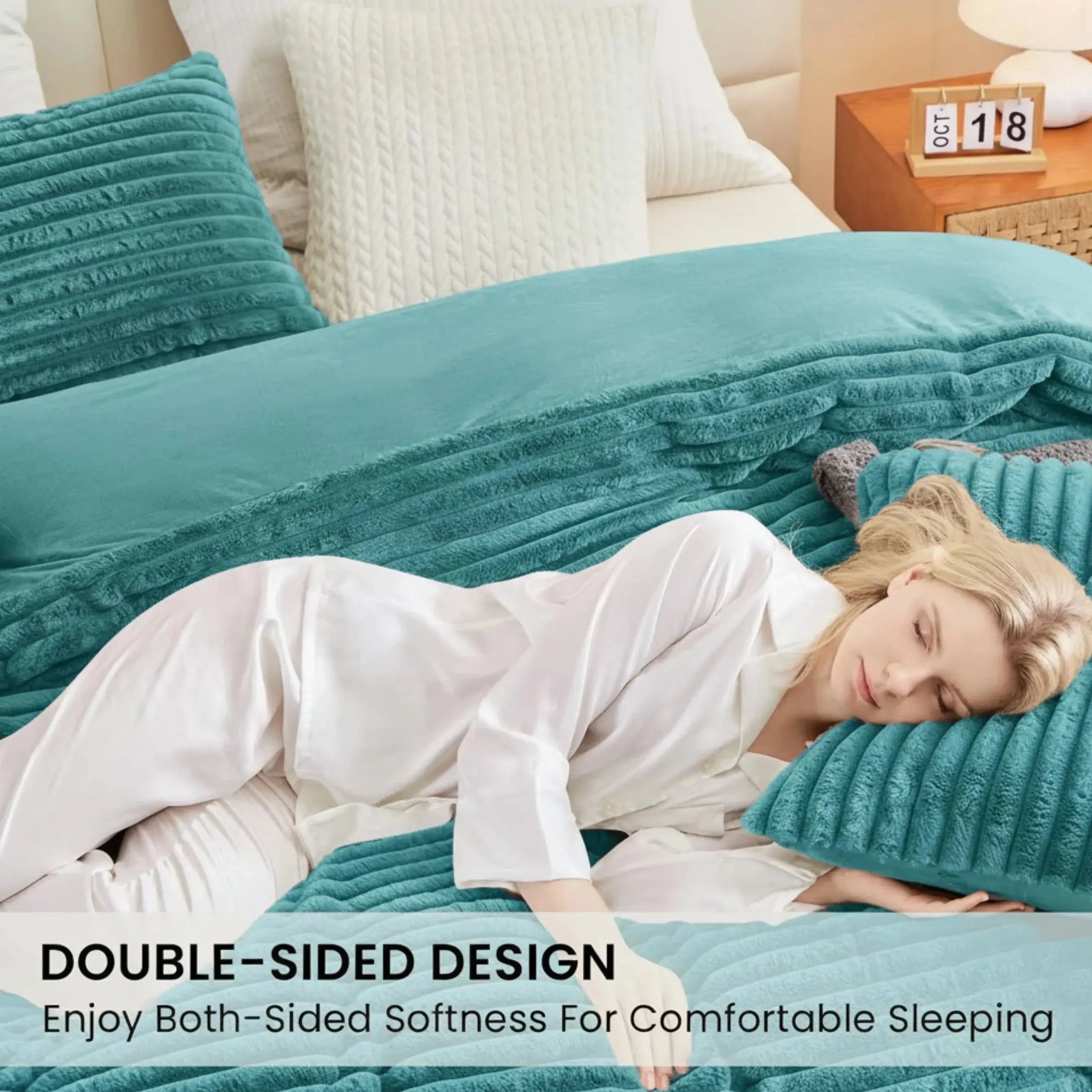 Goodinary® Winter Flano Fleece Duvet Cover Set Goodinary