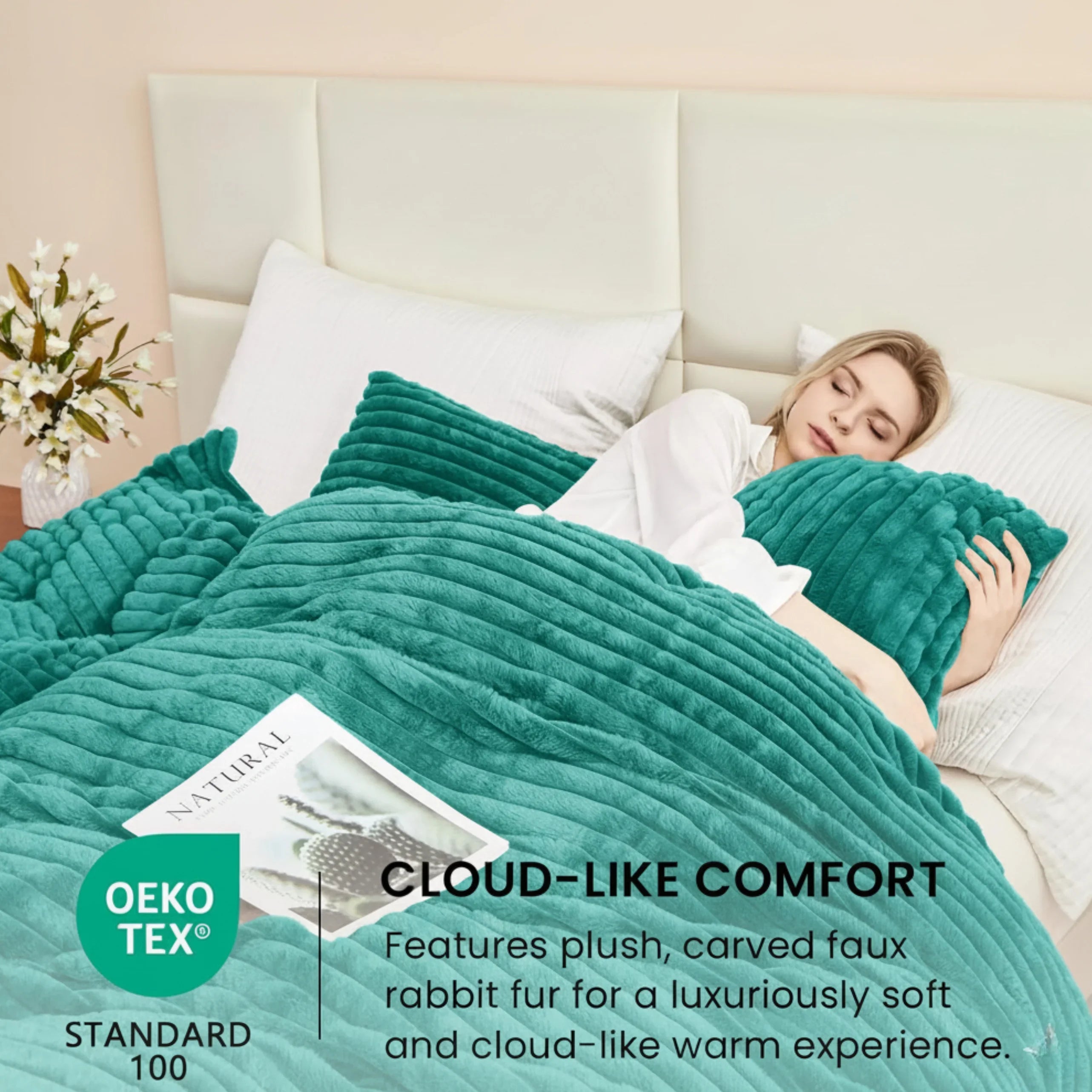 Goodinary® Winter Flano Fleece Duvet Cover Set