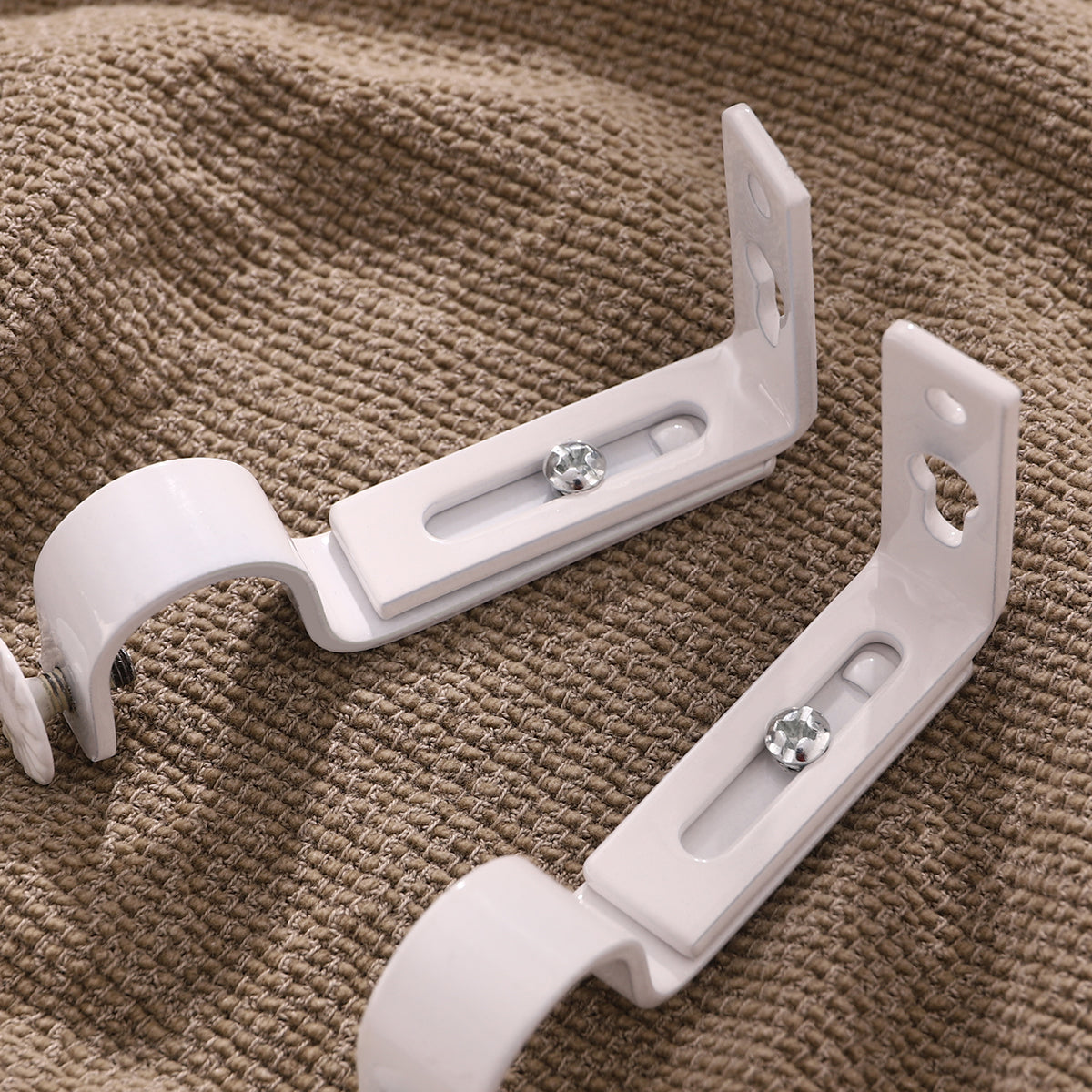2pcs 18-22Mm Rod Bracket Vintage Style Heavy Duty Drapery Holder For Home Curtain Mounting Holder Curtain Rod Bracket Decor