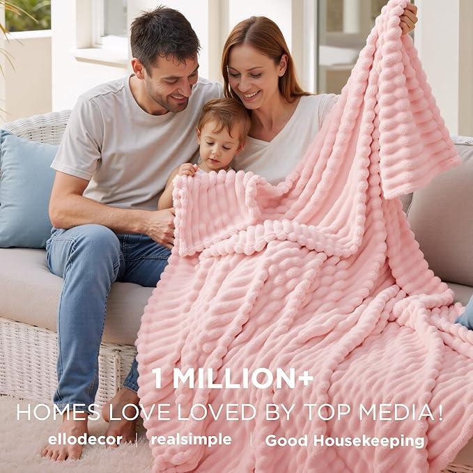 Goodinary® Luxury Soft Faux Rabbit Fur Throw Blanket