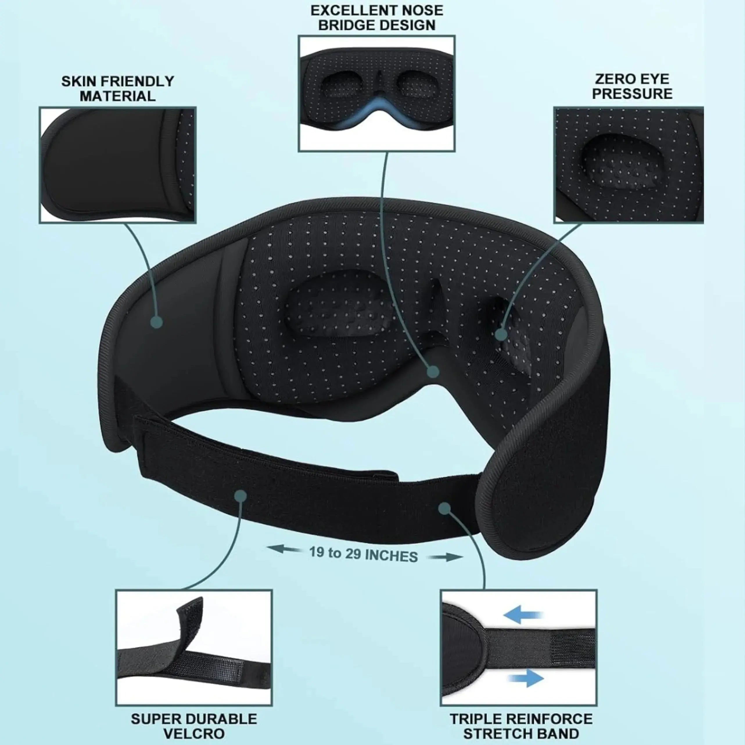 Goodinary® Bluetooth Sleep Mask with Wireless Headphones Goodinary