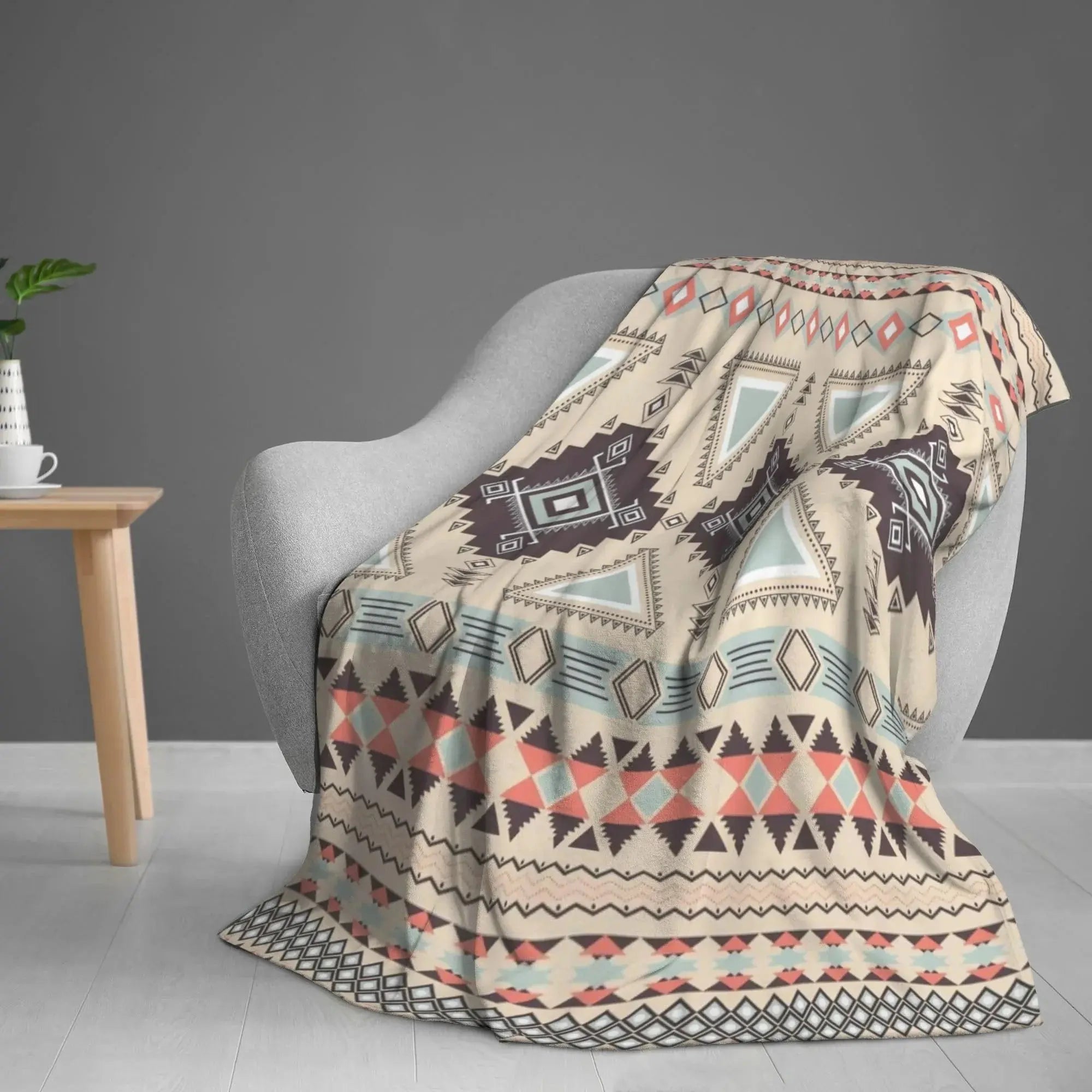 Goodinary® Aztec Fringe Woven Cotton Throw Blanket Goodinary