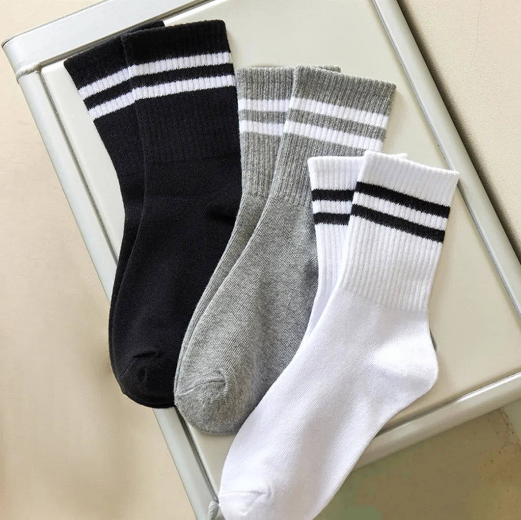 Slumblr® Cushioned Striped Quarter Length Womens Socks (3Pcs)