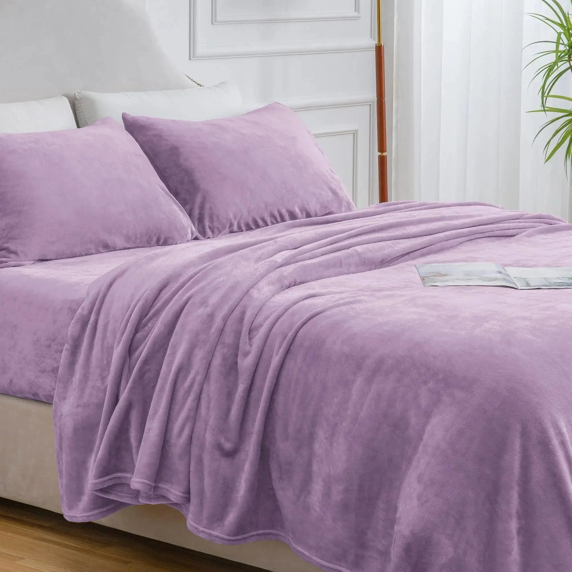 Goodinary® Plush Warm Flannel Fleece Bedding Set Goodinary