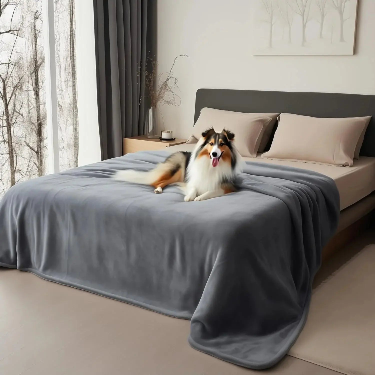 Goodinary® Waterproof Reversible Throw Blanket Goodinary