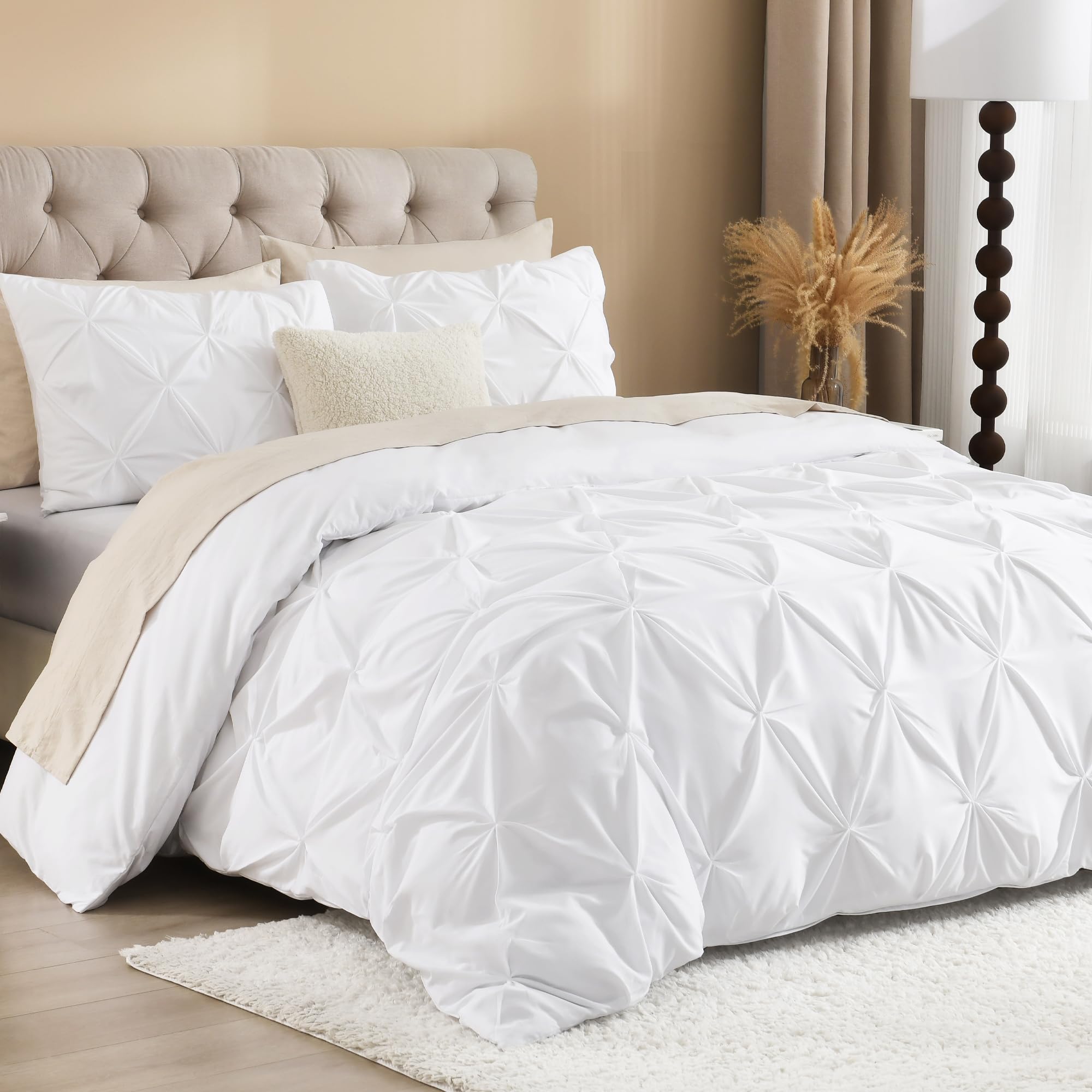 Goodinary® Linens Pinch Pleated Duvet Cover Set