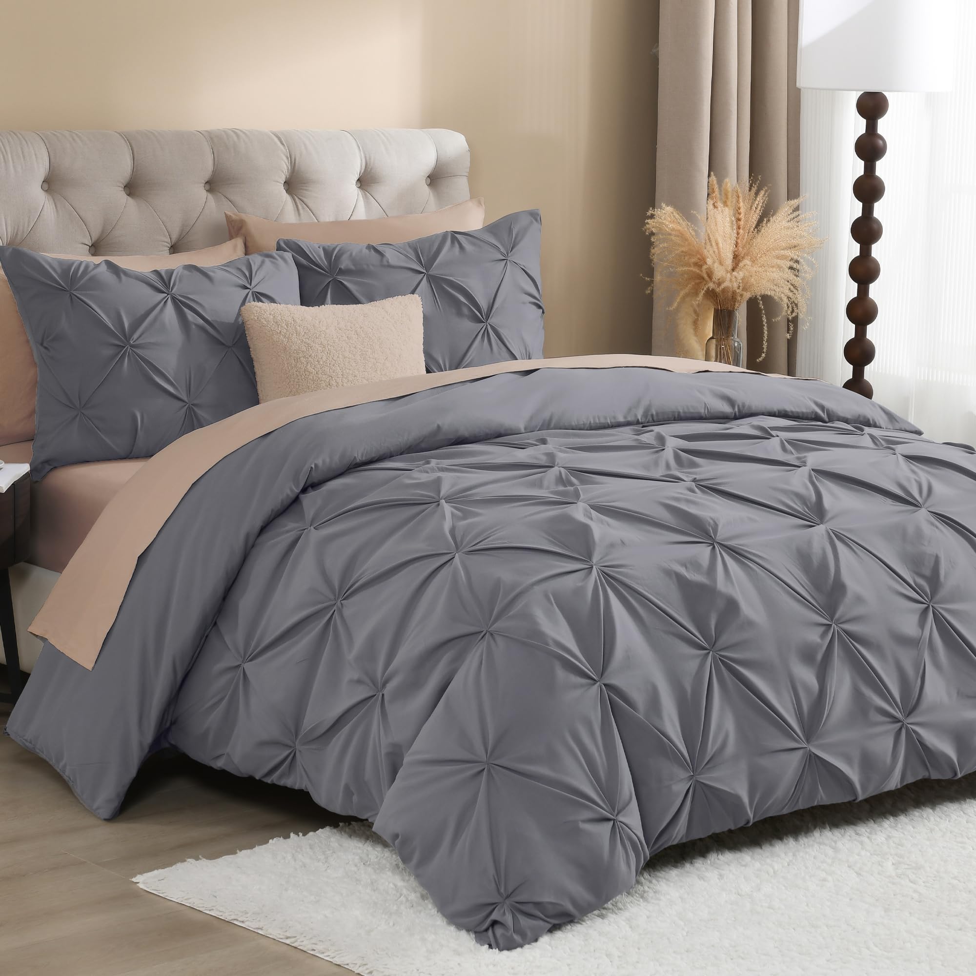 Goodinary® Linens Pinch Pleated Duvet Cover Set
