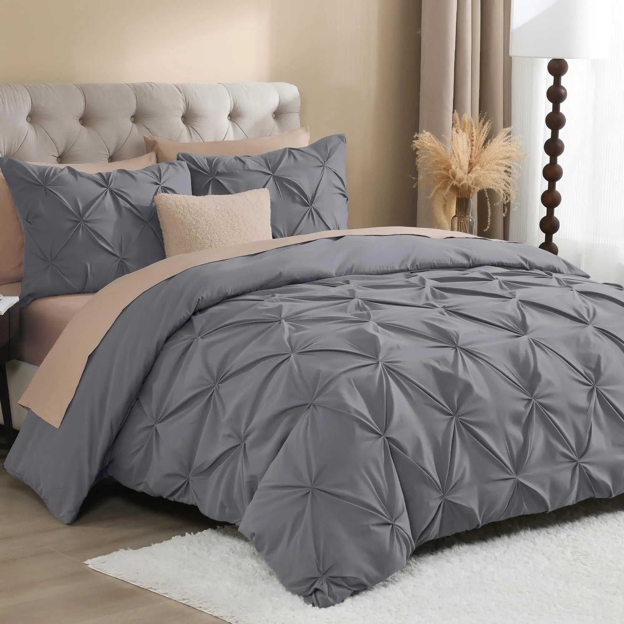 Goodinary® Linens Pinch Pleated Duvet Cover Set Goodinary