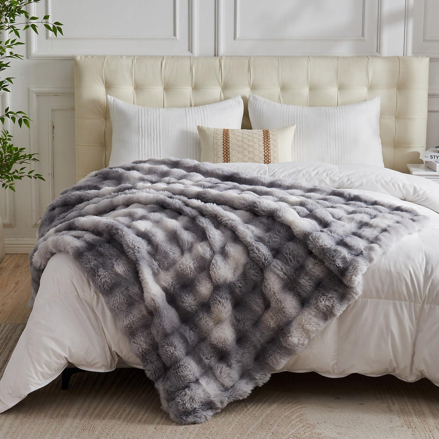 Goodinary® Tie Dye Faux Fur Blanket