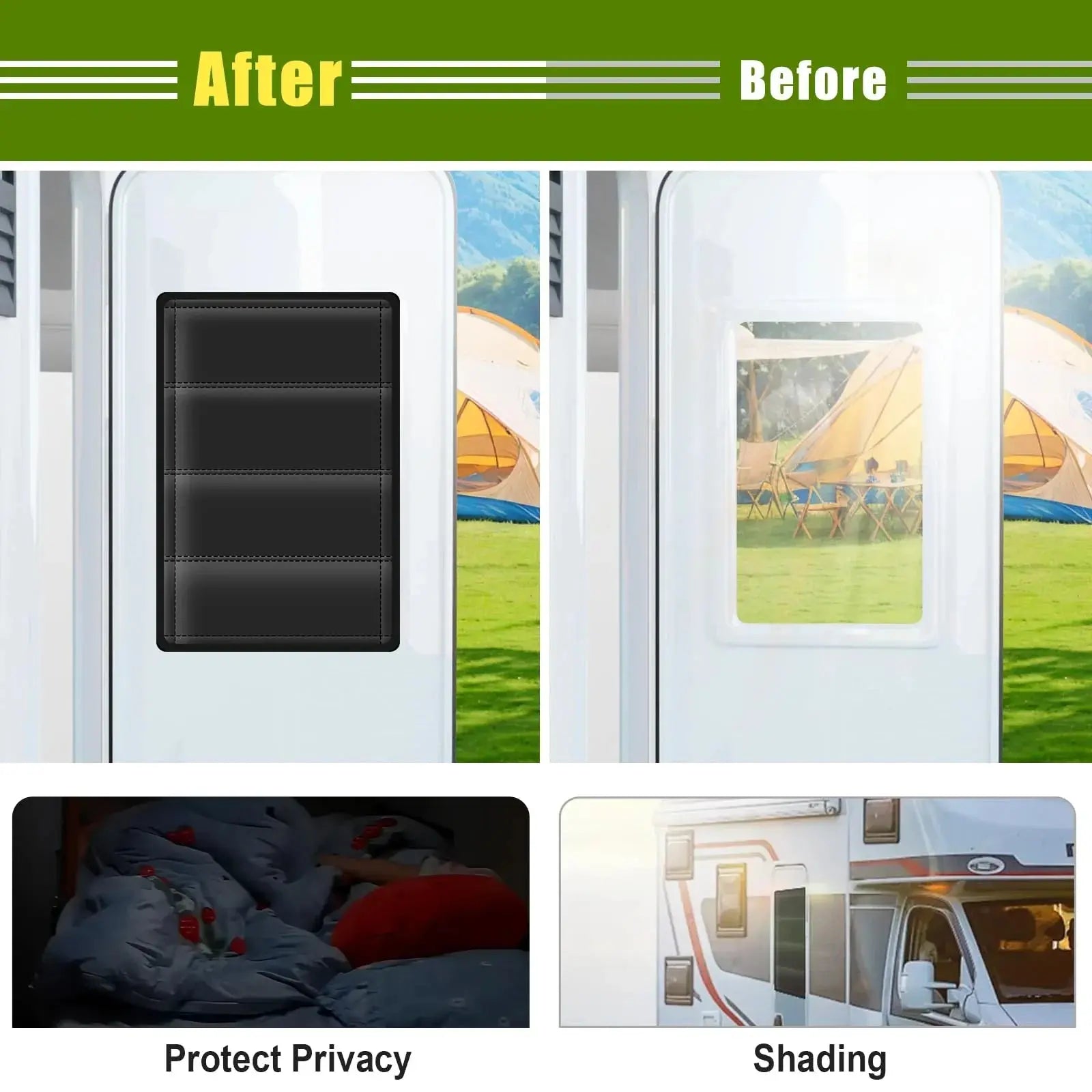 Goodinary® Foldable Magnetic Blackout Window Cover Goodinary
