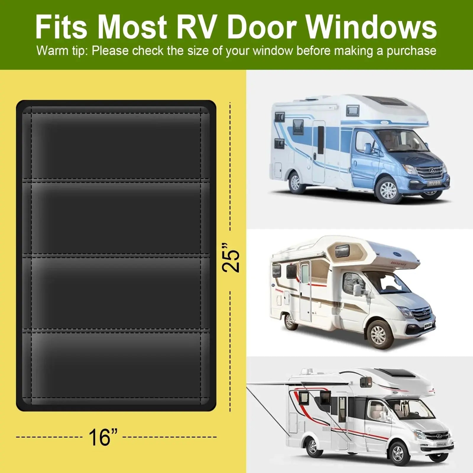 Goodinary® Foldable Magnetic Blackout Window Cover Goodinary