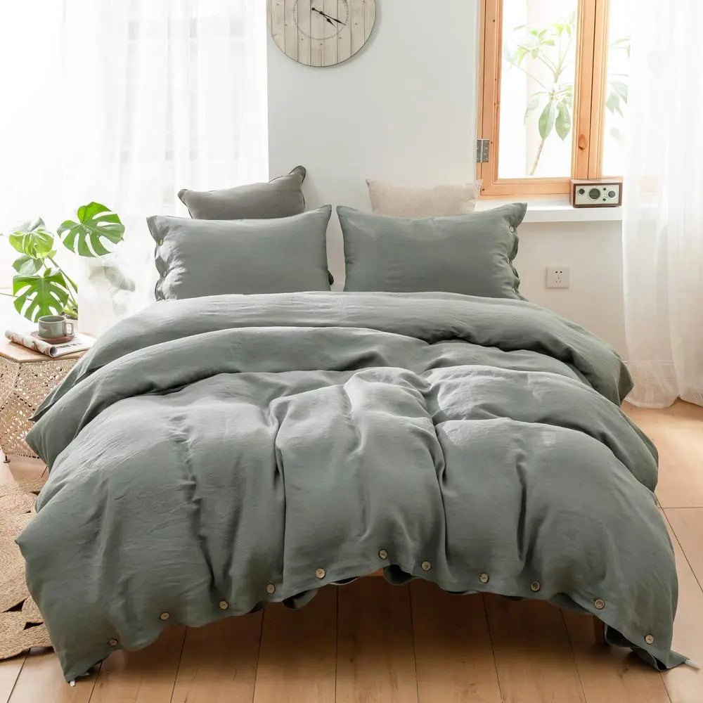 Goodinary® Cotton Solid Duvet Cover Set Goodinary