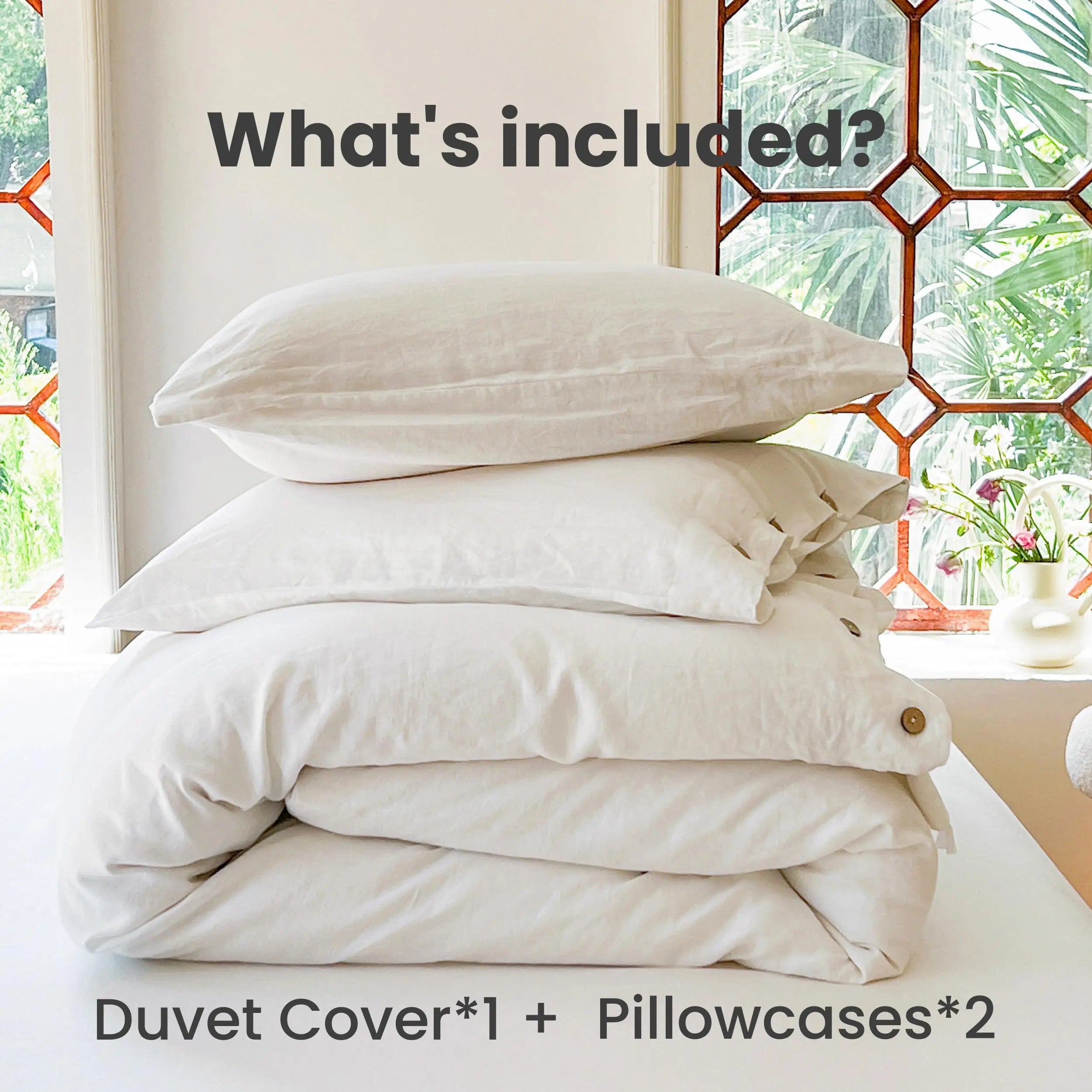 Goodinary® Cotton Solid Duvet Cover Set Goodinary