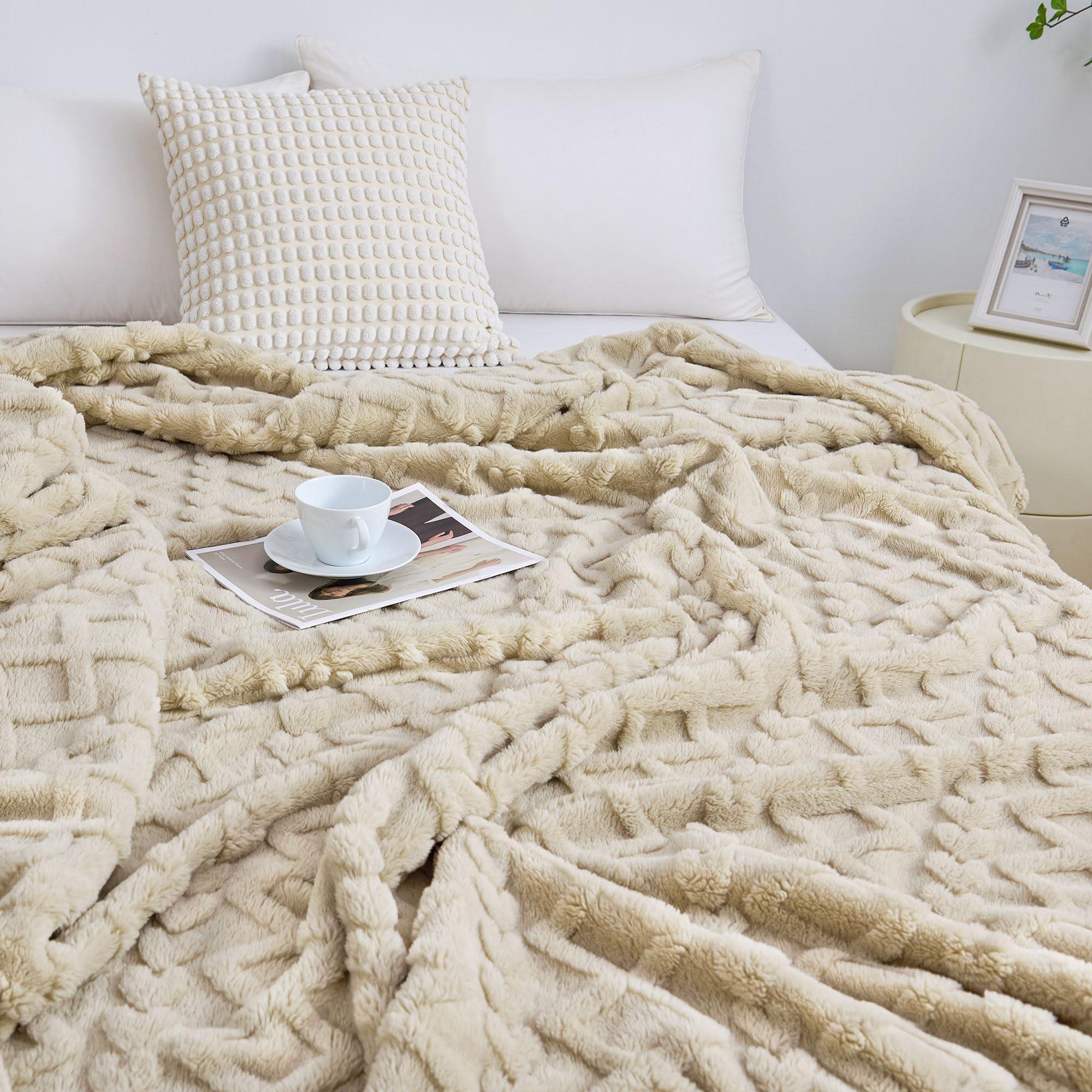 Goodinary® Soft Woolen Blanket with Lamb Velvet