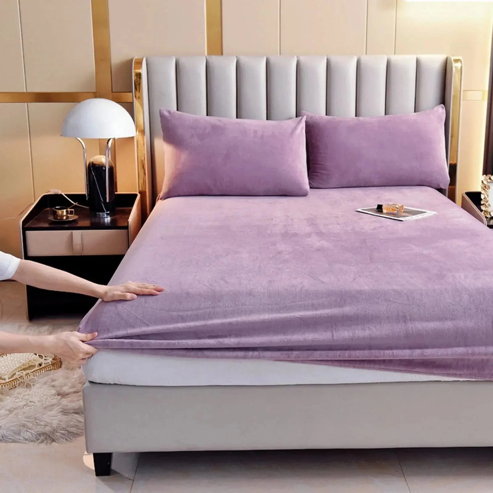 Goodinary® Plush Velvet Thermal Mattress Cover Sheet Goodinary