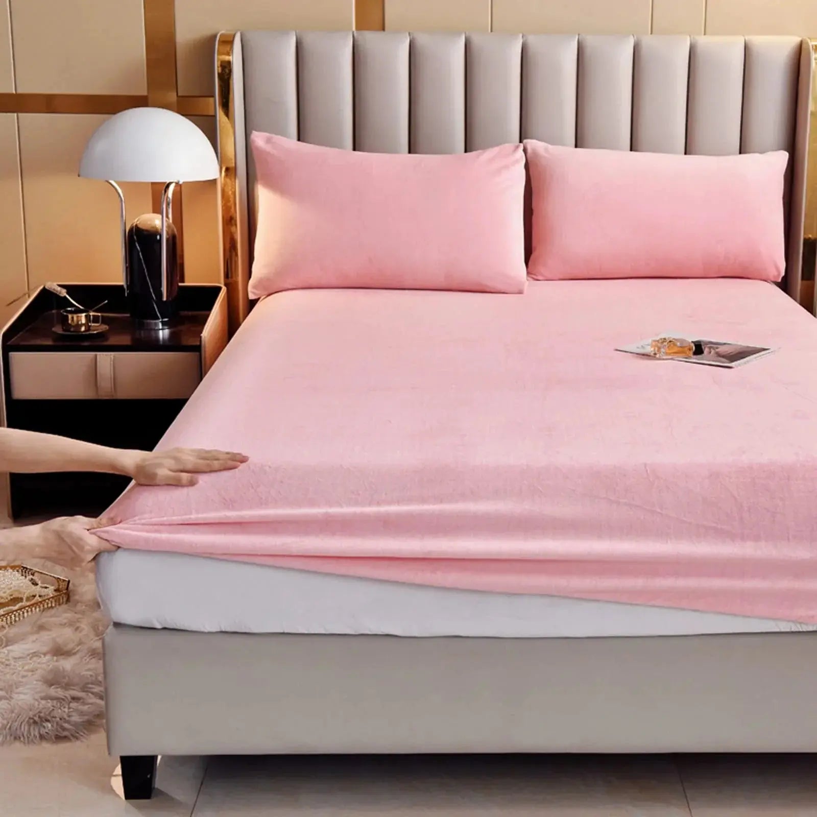 Goodinary® Plush Velvet Thermal Mattress Cover Sheet Goodinary