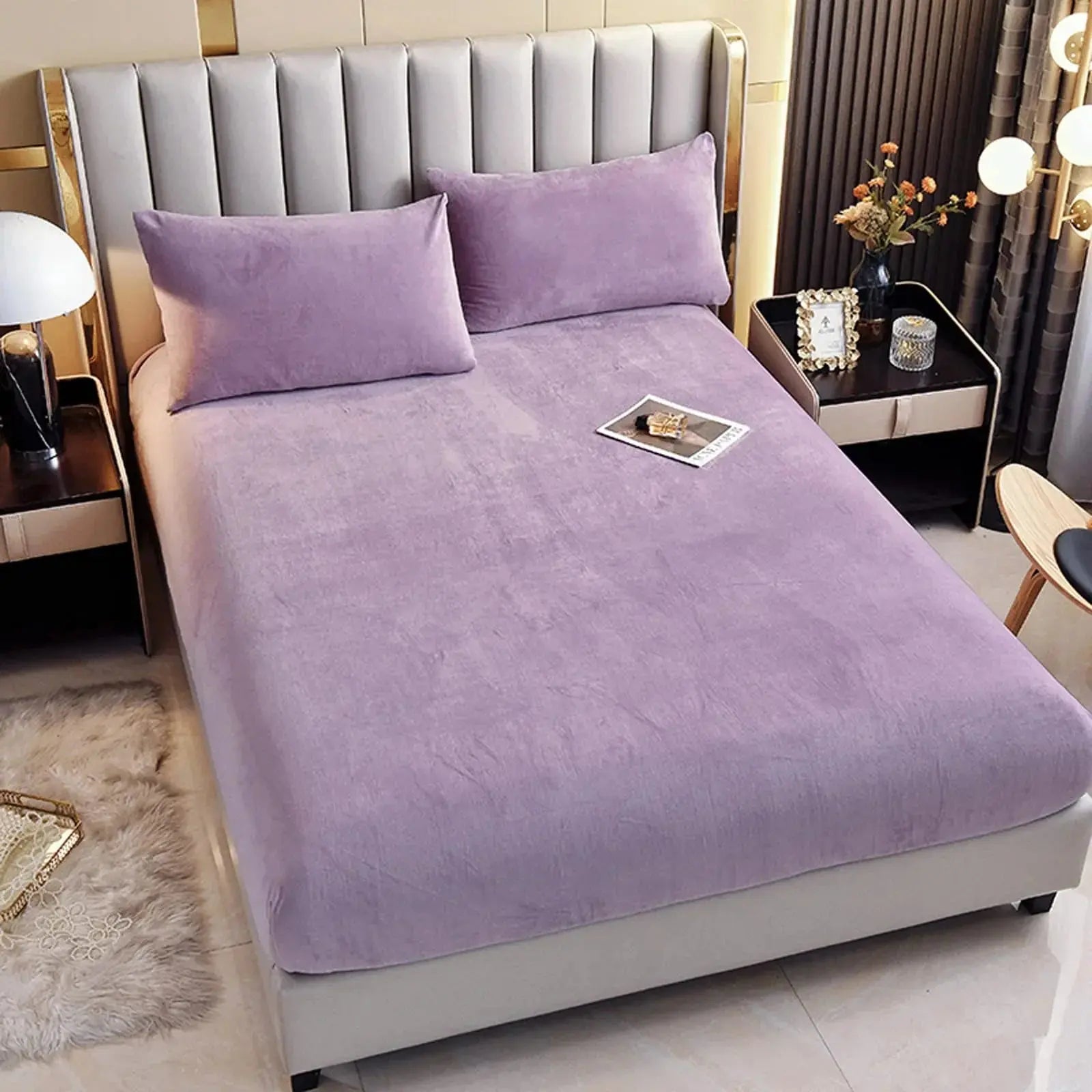 Goodinary® Plush Velvet Thermal Mattress Cover Sheet Goodinary