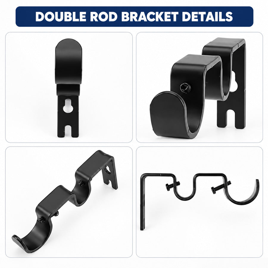 Goodinary® Double Rod Bracket (2 Pcs)