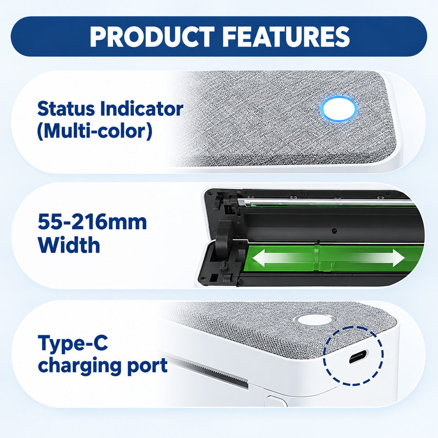 Goodinary® Portable Thermal Printer