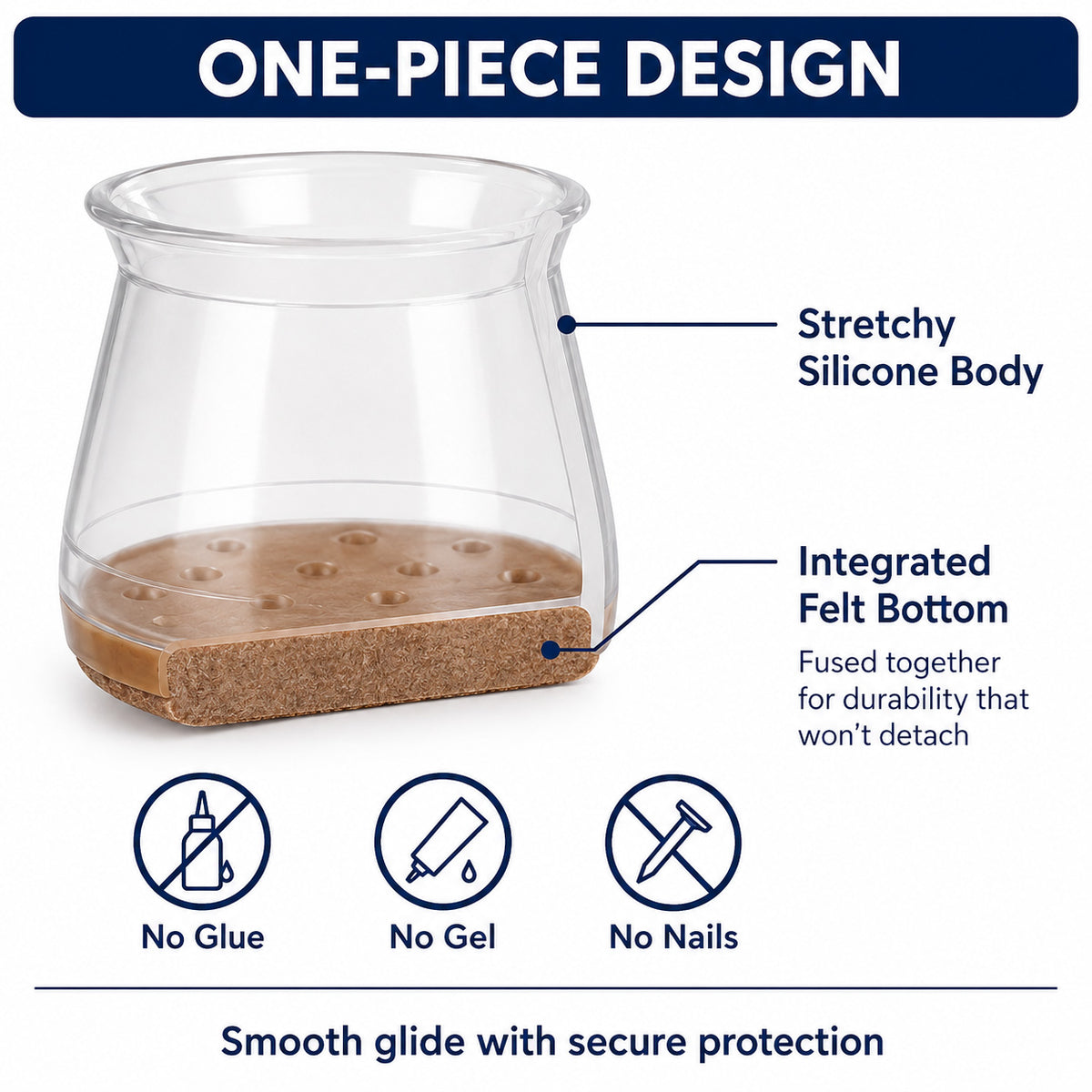 Goodinary® Felt Floor Protector Caps