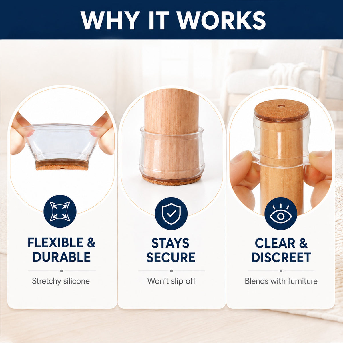 Goodinary® Felt Floor Protector Caps