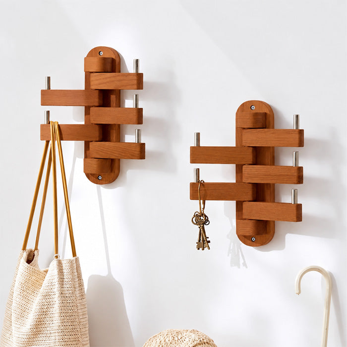 Goodinary® Rotating Wood Hook Rack