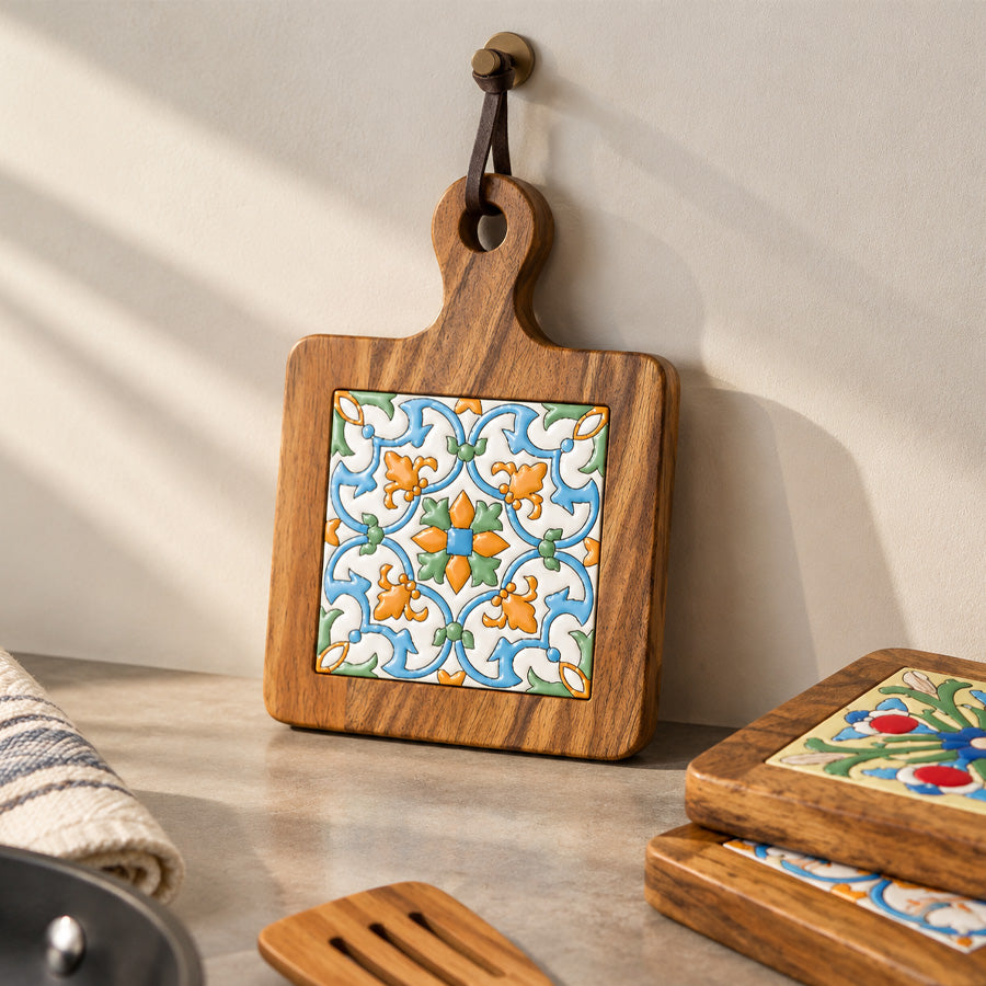 Goodinary® Natural Wood Tiles Pot Mat