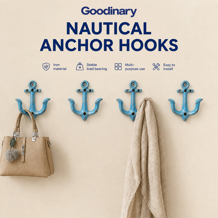Goodinary® Nautical Anchor Hooks