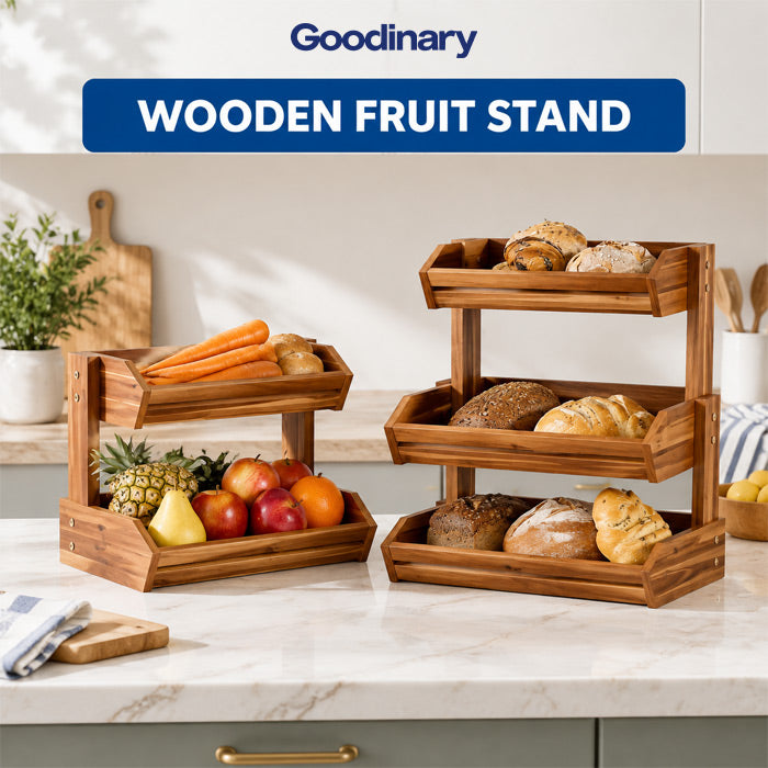 Goodinary® Wooden Stand for Kitchen Counter Storage