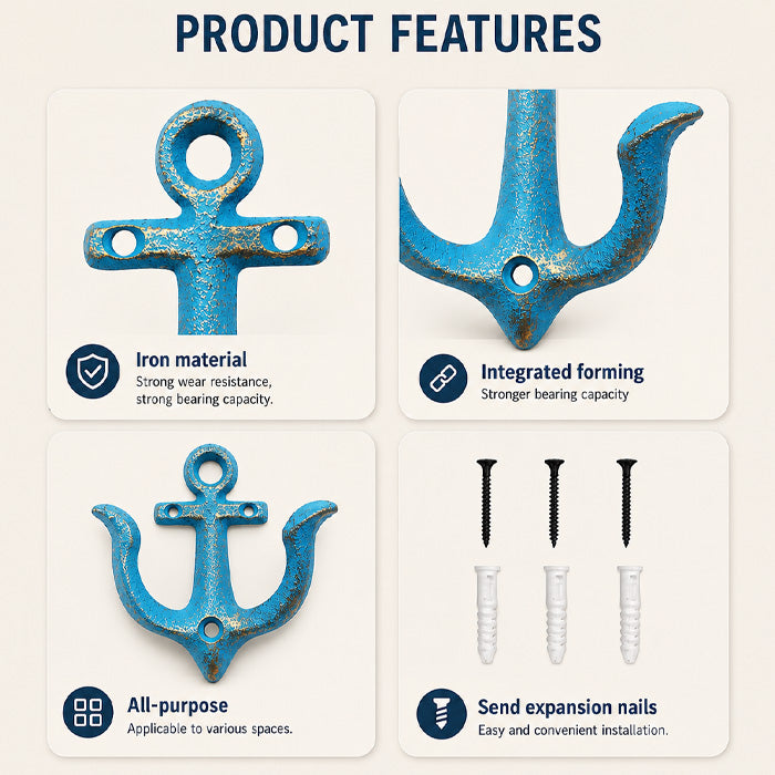 Goodinary® Nautical Anchor Hooks