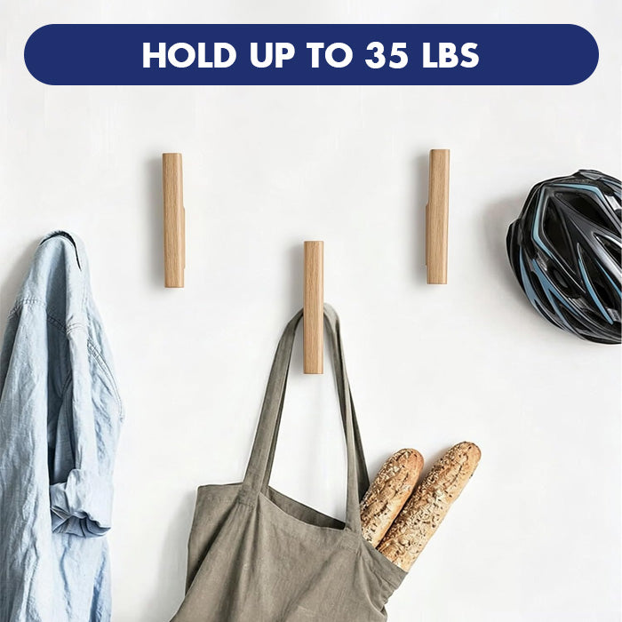 Goodinary® Bird Shape Wood Hooks (4 Pcs)