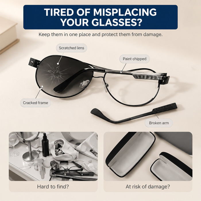 Goodinary® Wall Mounted Glasses Organizer