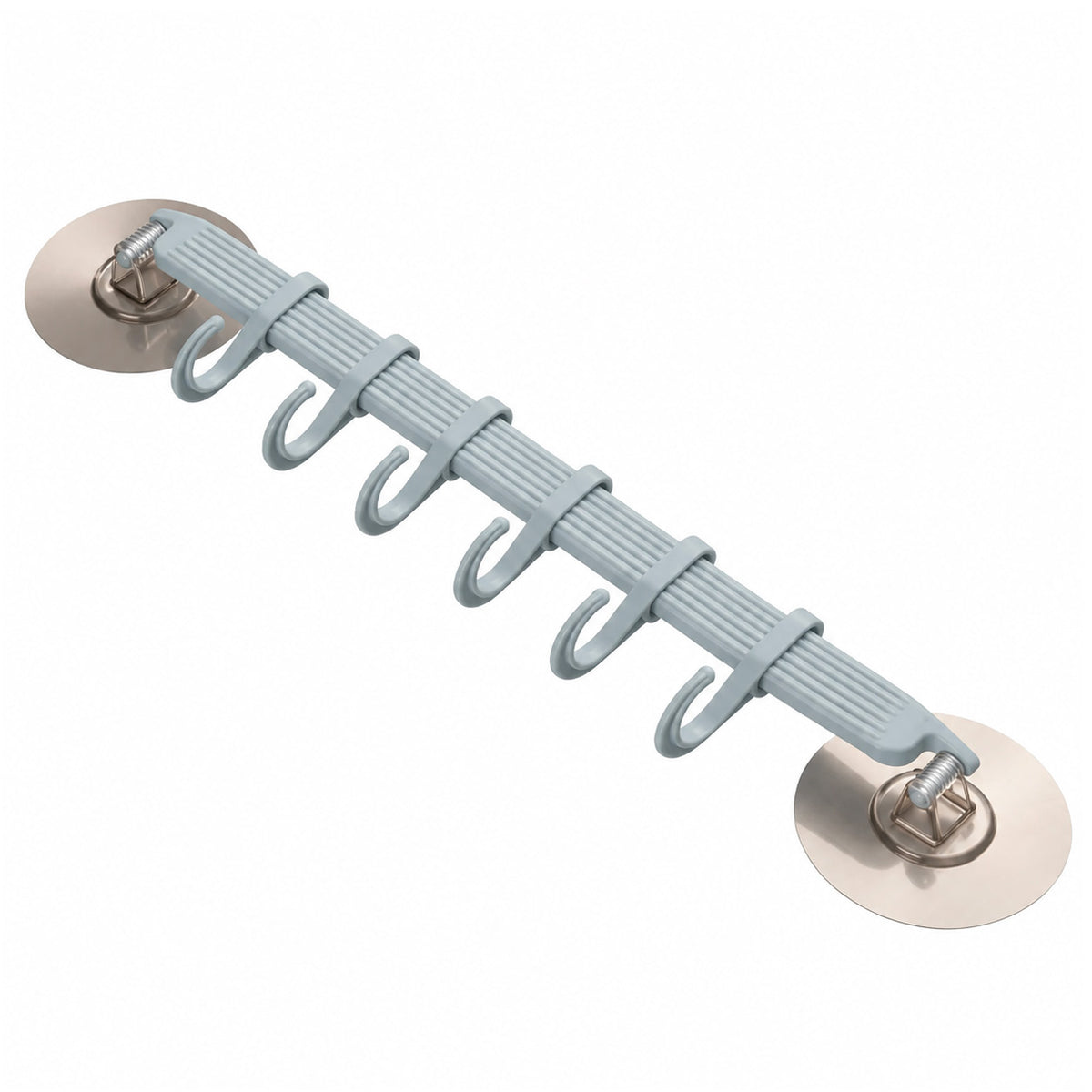 Goodinary® 6-Row Suction Cup Hook Rack