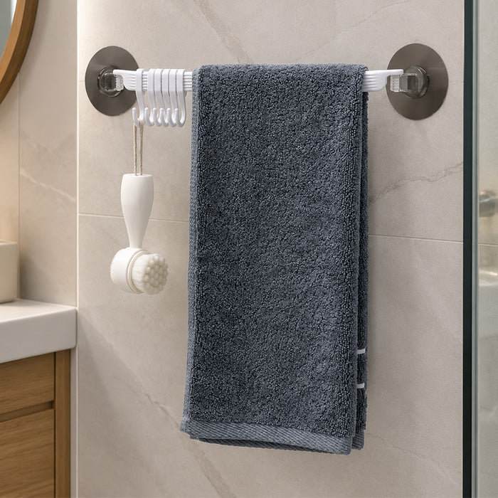 Goodinary® 6-Row Suction Cup Hook Rack